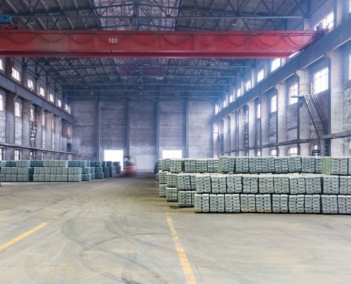 industrial finished products warehouse