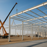construcción naves industriales - proyecto integral en proceso de edificación